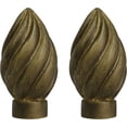 thumbnail image 1 of Urbanest Worcester Lamp Finial – 2 3/8 Inch Tall, Antique Gold– Decorative Lamp Shade Finial for Table & Floor Lamps- 2 Pieces, 1 of 1
