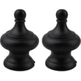 thumbnail image 1 of Urbanest Worsley Lamp Finial – 1 3/4 Inch Tall, Matte Black– Decorative Lamp Shade Finial for Table & Floor Lamps- 2 Pieces, 1 of 1