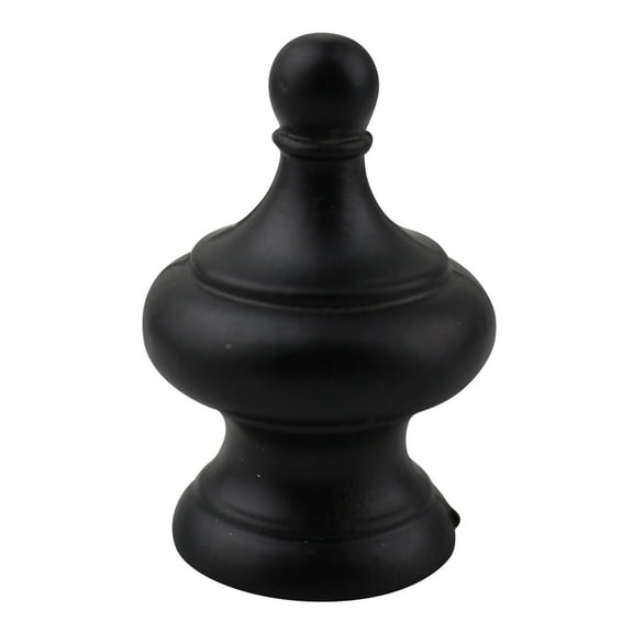 Urbanest Worsley Lamp Finial, 1 3/4" Tall, Matte Black, Single