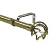 thumbnail image 1 of Urbanest 1" Diameter Designer Birdcage Single Curtain Rod – Heavy Metal Decorative Finials, Drapery Hardware for Window Treatments, 48" to 84", Antique Brass, 1 of 6