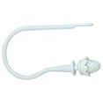 thumbnail image 1 of Urbanest Zinc Acorn Window Curtain Holdback, 5 3/8"x3", Glossy White, 1 of 2