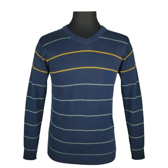 Urbanic Men's Warm V Neck Pullover Sweater, Made with 100% Cotton - Large