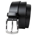 thumbnail image 1 of Urbanite Black Leather Belt by Nickel Zero® - Hypoallergenic Men's Belt, 1 of 9