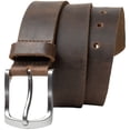 thumbnail image 1 of Urbanite Distressed Brown Leather Belt by Nickel Zero® - Casual Men's Belt, 1 of 8