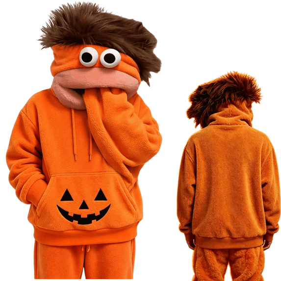 Urbanix Adults Big Mouth Monster Pullover Hoodies Trendy Casual Plsuh Pajamas Comfy Soft Halloween Costume