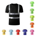 thumbnail image 1 of Urbanix High Vis Shirts for Men Reflective Quick Dry Neon Short Sleeve T Shirt Breathable Cool Fluorescent Top for Night Riding Black XL, 1 of 7