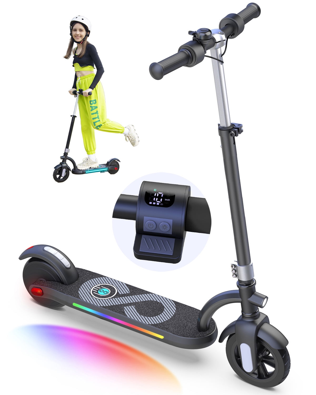 Check-GO スイートスポットファインダー MIHOVER Electric Scooter for Kids,180W Motor 10mph Speed