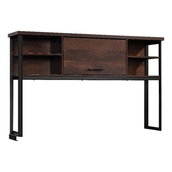 Urbanpro Engineered Wood and Metal Hutch in Barrel Oak Finish