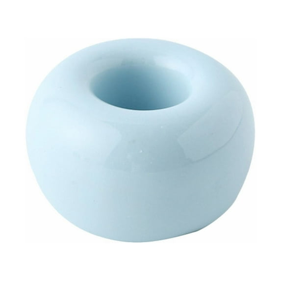 Urbanstrive Sleek Mini Ceramic Toothbrush Holder Stand, 85% Smaller, Durable, Ventilated, Non- for Bathrooms