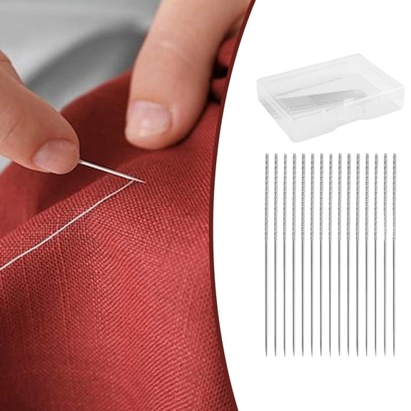 Urbanw 15pcs Snag Repair Tool, Sweater Repair Needles, Sewing Snag It Tools, Fabric Thread Fixer for Knitting Clothes Curtains Repair Use Silver