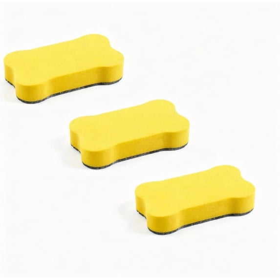 Urbanw 3Pack Magnetic Whiteboard Erasers Chalkboard Cleansers, Dry Erase Board Erasers, White Board Erasers for Classroom Office Supplies, #04