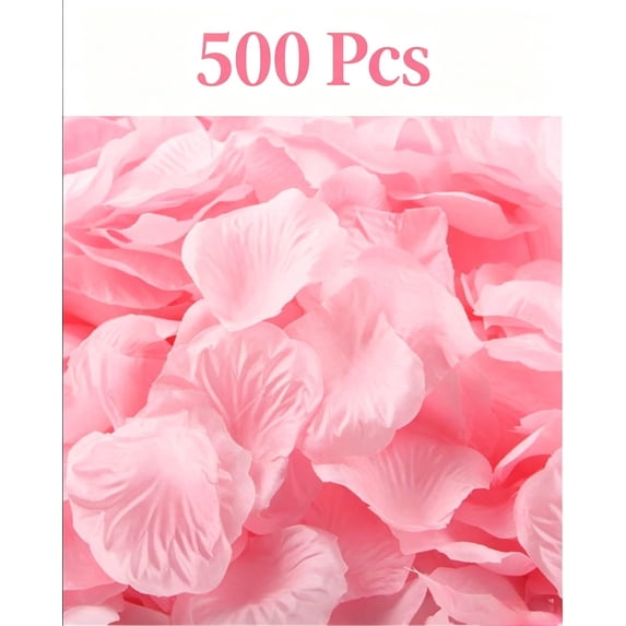 Urbanw 500PCS Silk Rose Petals, Artificial Rose Flower Petals for Wedding, Party and Romantic Decor, Table Scatter, Aisle Runner, Bridal Shower, Centerpieces and DIY Crafts