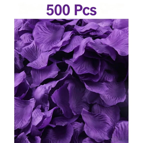 Urbanw 500PCS Silk Rose Petals, Artificial Rose Flower Petals for Wedding, Party and Romantic Decor, Table Scatter, Aisle Runner, Bridal Shower, Centerpieces and DIY Crafts