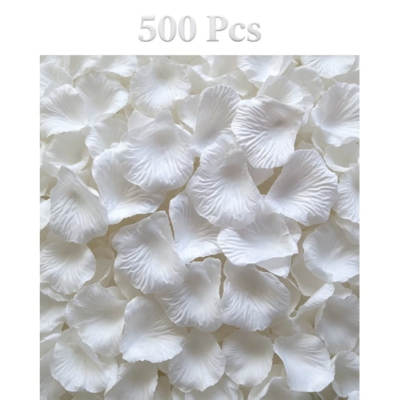 Urbanw 500PCS Silk Rose Petals, Artificial Rose Flower Petals for Wedding, Party and Romantic Decor, Table Scatter, Aisle Runner, Bridal Shower, Centerpieces and DIY Crafts