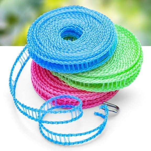 Urbanw Clothes Line Outdoors, Clothes Drying, Adjustable Clothesline, Travel Clothesline, Portable Laundry Line for Indoor Outdoor Camping Home Hote Random Color 1Pcs