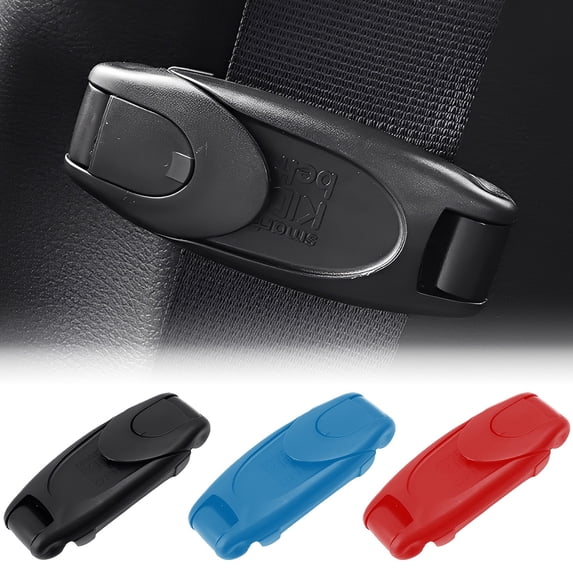 Urbanw Seat Belt Clips, Seatbelt Adjuster, Positioner Clip, Shoulder Belt Adjuster, Comfort & Safety Accessory for Car Black 1Pcs
