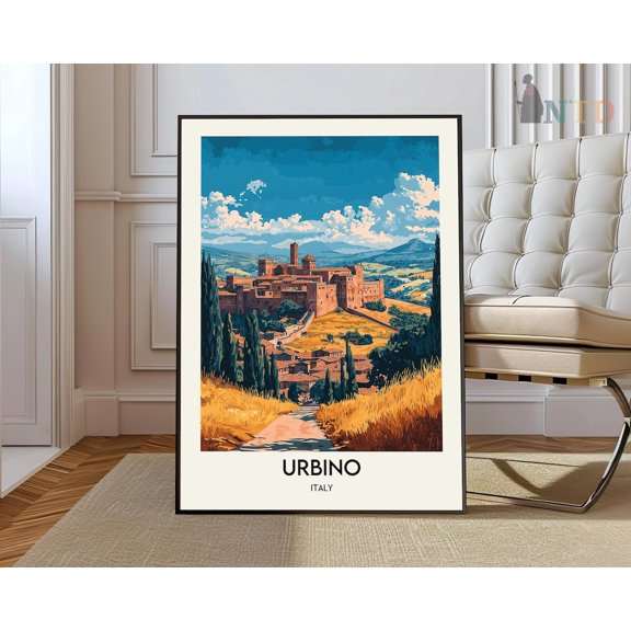 Urbino Print, Urbino Wall Art, Urbino Poster, Urbino Photo, Urbino Poster Print, Urbino Travel Poster, Urbino Italy Poster Wall Art, Modern Wall Decor, 24x36 UNFRAMED
