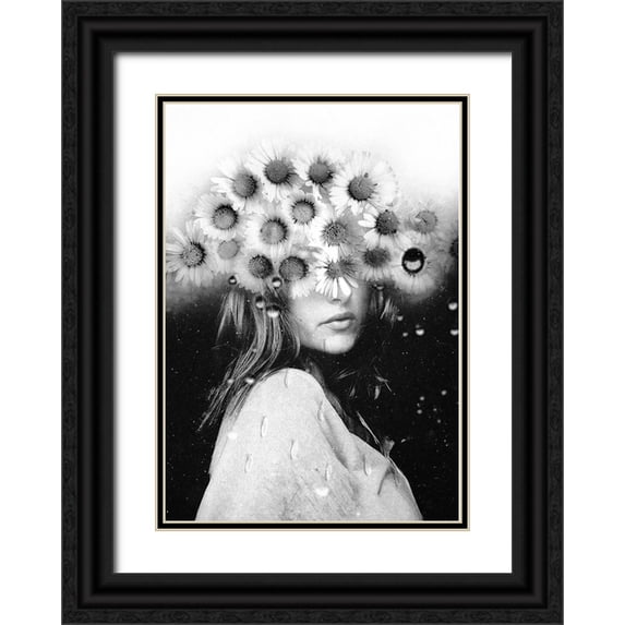 Urbonaviciene, Ingrida 11x14 Black Ornate Wood Framed with Double Matting Museum Art Print Titled - The flowering of the mind