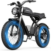 Urbrica Electric Bike for Adults, 1500W/3000W 30-35MPH,48V 20/23AH, Max 75Miles Electric Motorcycle 20" Fat Tire Dirt Bike, Shamano 7-Speed E-Bike Dual Shock Absorber