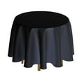 thumbnail image 1 of Urby 1pcs Black Round Tablecloth Linen for Coffee, Cocktail Table,72inch, 1 of 6