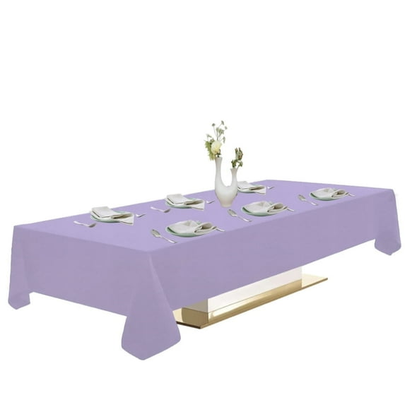 Urby 1pcs Lavender Rectangle Tablecloth Linen for Dining, Party and Events