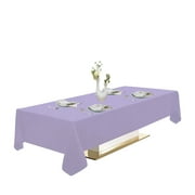 Urby 1pcs Lavender Rectangle Tablecloth Linen for Kitchen, Dining and Party