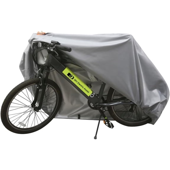 Urby Heavy Duty Waterproof Bicycle Covers Outdoor Storage for Electric Bike As Ebike Battery Cover Or Rain Cover. Grey Silver L