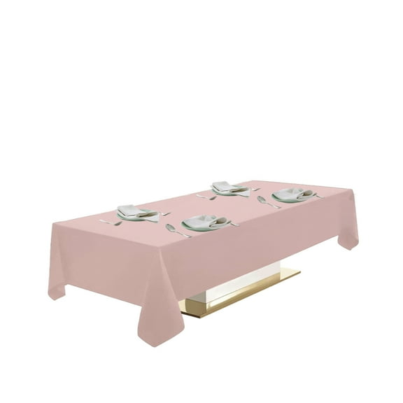 Urby Pink Tablecloth for 4-6ft Rectangle Tables That Seats 4-6 Person,54'' x 72''