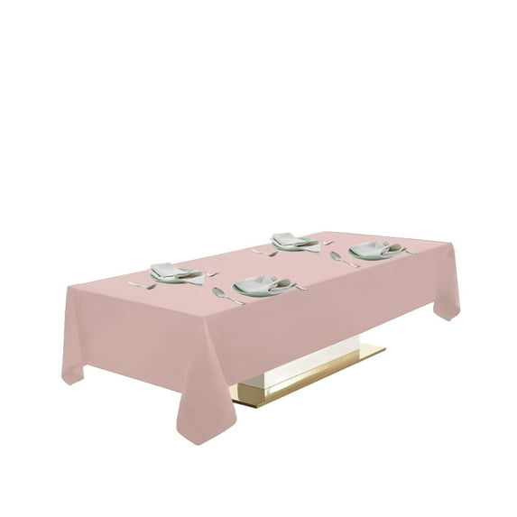 Urby Pink Tablecloth for 4-6ft Rectangle Tables That Seats 4-6 Person,60'' x 60''