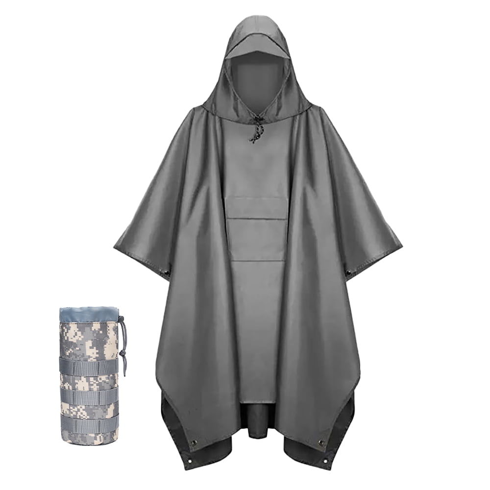 Urby Plus Size Adult Rain Poncho with Hood, Poncho Para
