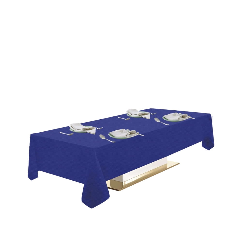 Urby Royal Blue Tablecloth for 4-6ft Rectangle Tables That Seats 4-6 ...