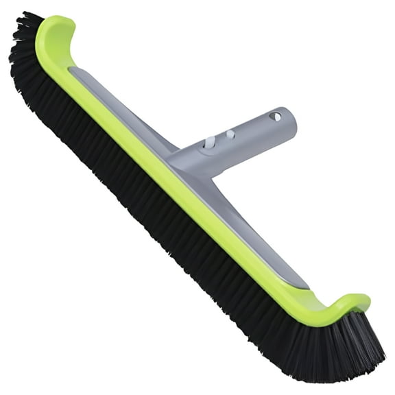 UrchinDJ 17.5 " Premium Heavy Duty Nylon Bristle Swimming Pool Brush, Pool Wall Floor & Tile Brush with Intergrated Aluminum Structure of Handle & Back