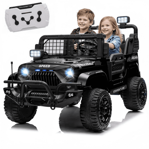Urday 24V Two-Seater Kids Ride On Buggy 200W Dual Motors 4.97 MPH for Aged 3-8 with Remote and Bluetooth