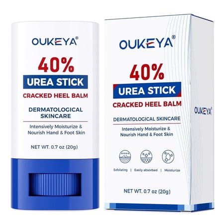 OUKEYA Urea Heel Cream Stick for Dry Cracked Skin Calluses 0.7 oz