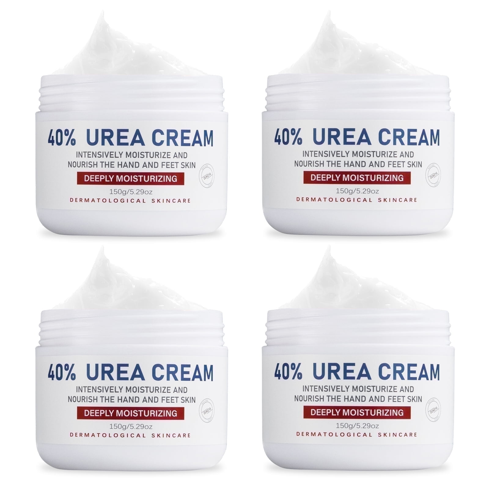 OUKEYA Urea Cream 40% Exfoliating Moisturizer, Hydration, 4 Pack