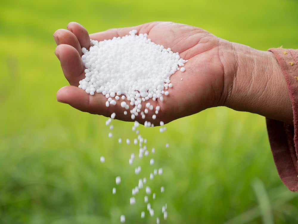 Urea Fertilizer 46-0-0 Made in USA Plant Food for Indoor/Outdoor Flowers & Gardens - Promotes Lush Growth - Lettuce, Green Lawns, Fruit, Vegetables, Citrus Trees (8 Ounces)