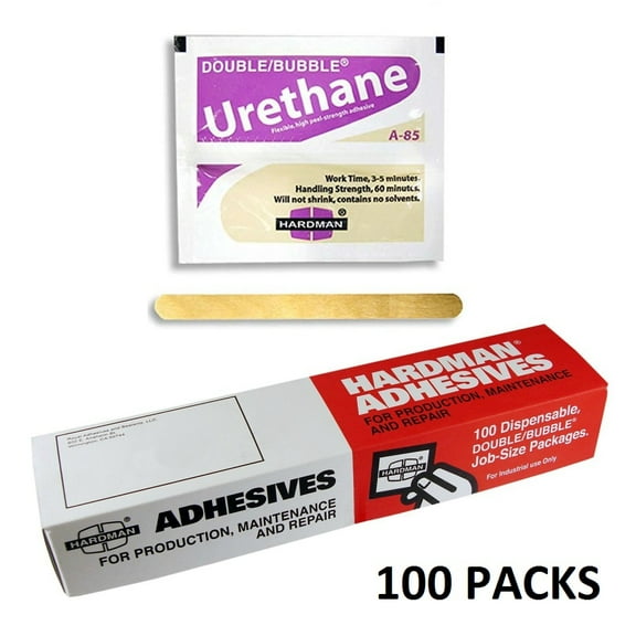 Urethane Purple Beige 3.5g Double Bubble Epoxy A-85 Packet Includes 100 Packs Hardman 04024