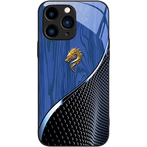 Urgalaxy Personalized Dragon Compatible with Magsafe Glass Phone Case,2025 New with Wireless Charging Support, Tempered Glass Back for iPhone 16/15/14/13/12 Plus Pro Max