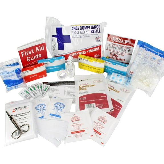 Urgent First Aid ANSI Compliance Disposable First Aid Kit, 73 Piece