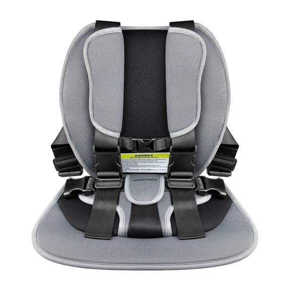 Urgown Golf Cart Child Positioner, 5-Point Adjustable Safety Harness(Color: Gray)