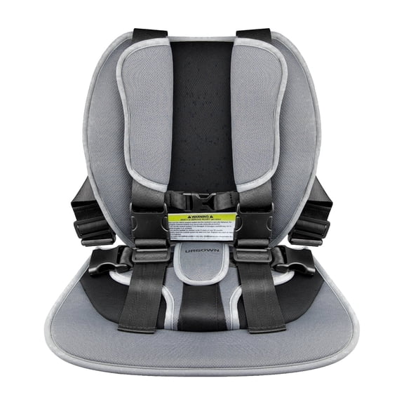 Urgown Golf Cart Child Positioner, 5-Point Adjustable Safety Harness(Color: Gray)