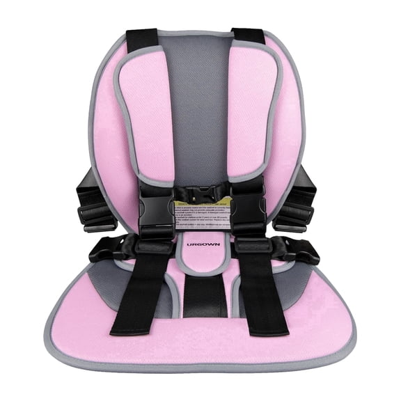Urgown Golf Cart Child Positioner, 5-Point Adjustable Safety Harness(Color: Pink)