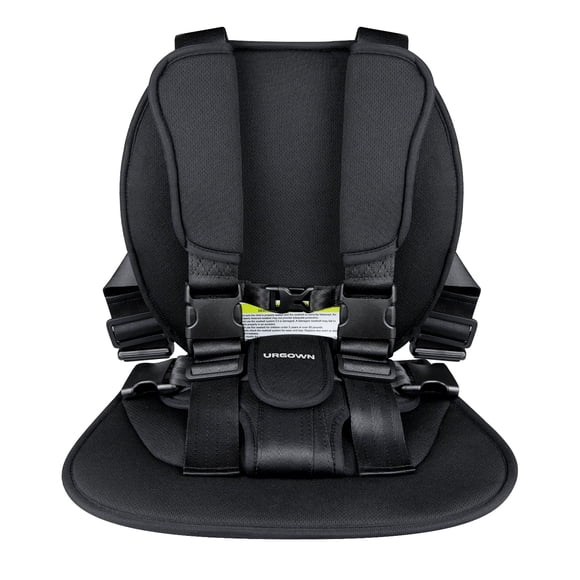 Urgown Golf Cart Child Positioner, 5-Point Adjustable Safety Harness, Black