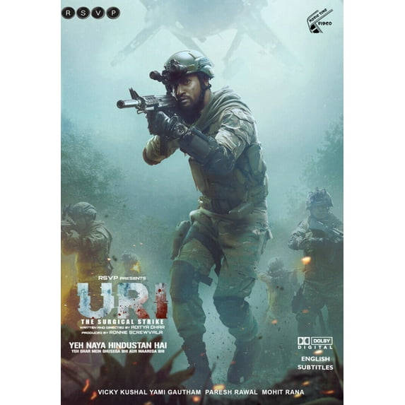 "Uri: The Surgical Strike Hindi DVD Subtitles - By Vicky Kaushal, Yami Gautam"