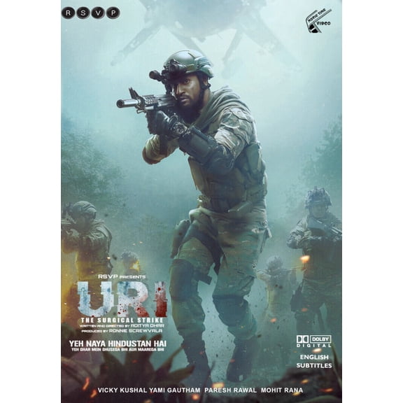 "Uri: The Surgical Strike Hindi DVD Subtitles - By Vicky Kaushal, Yami Gautam"