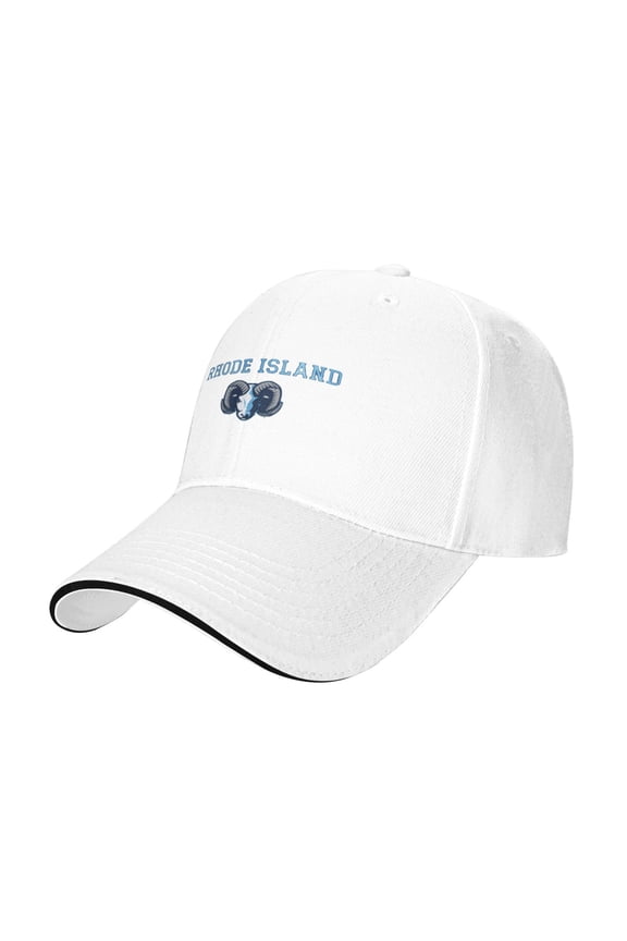 Uri University Of Rhode Island Rams Casual Sandwich Baseball Cap Adjustable For Men For Women