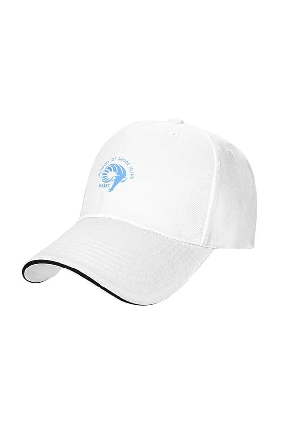 Uri University Of Rhode Island Rams Casual Sandwich Baseball Cap Adjustable For Men For Women