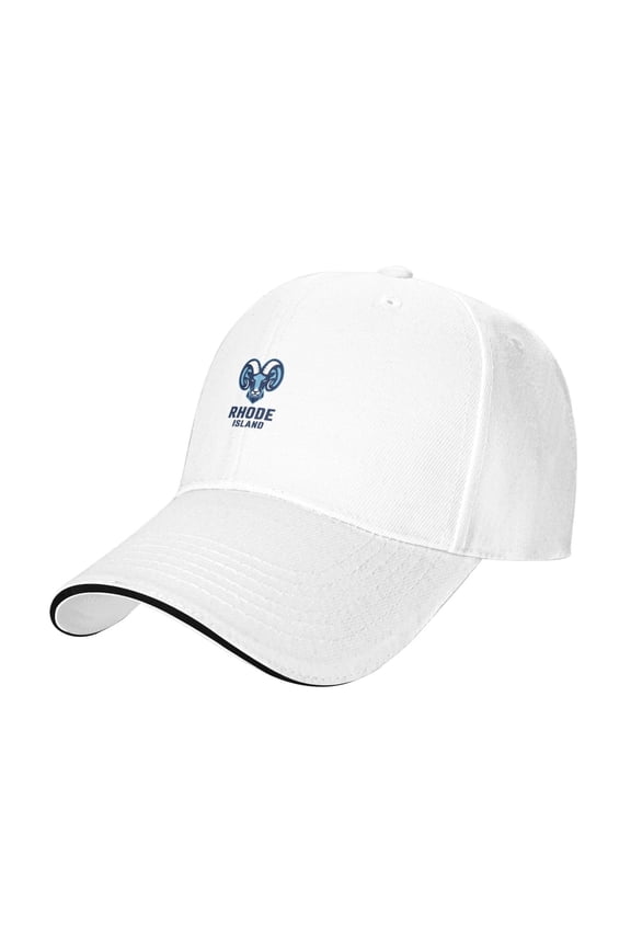 Uri University Of Rhode Island Rams Casual Sandwich Baseball Cap Adjustable For Men For Women