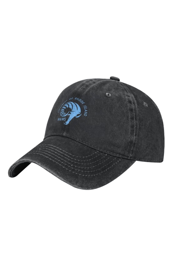 Uri University Of Rhode Island Rams Hat Adjustable Baseball Cap Cotton Cowboy Hat, Fashionable For Man Woman