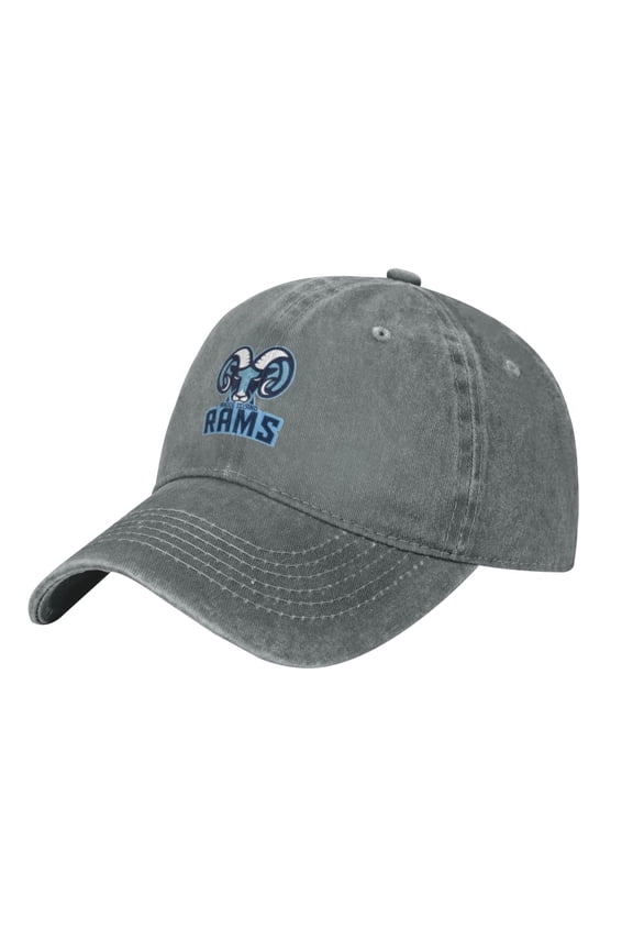 Uri University Of Rhode Island Rams Hat Adjustable Baseball Cap Cotton Cowboy Hat, Fashionable For Man Woman